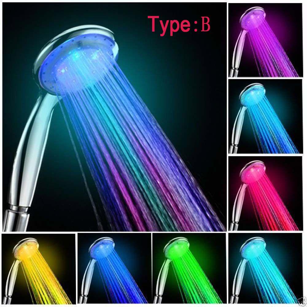 [Elegan] Kepala Shower SPA LED Hemat Tekanan Air Boost Water Tap Handheld Mandi Shower Nozzle