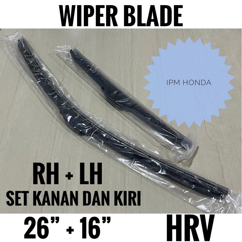 Karet Wiper Blade Komplete Depan SET Kanan Kiri Honda HRV 2015 2016 2017 2018 2019 2020 2021
