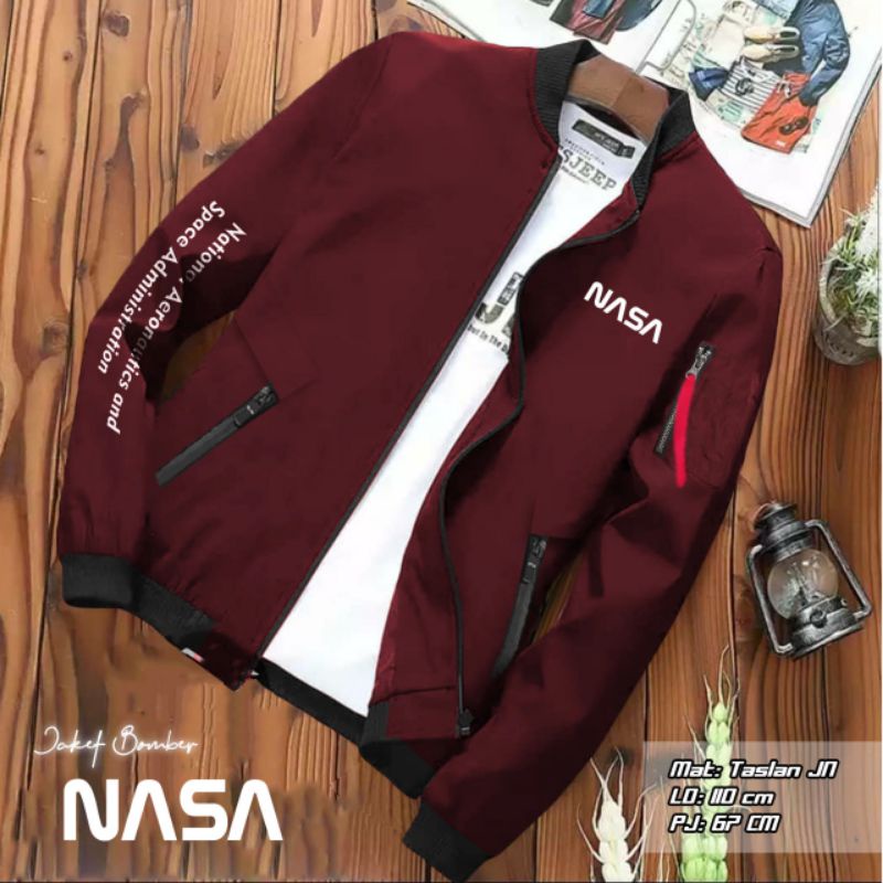 JAKET BOMBER NASA / JAKET BOMBER PRIA / BOMBER WANITA / BOLAK BALIK / BOMBER MURAH