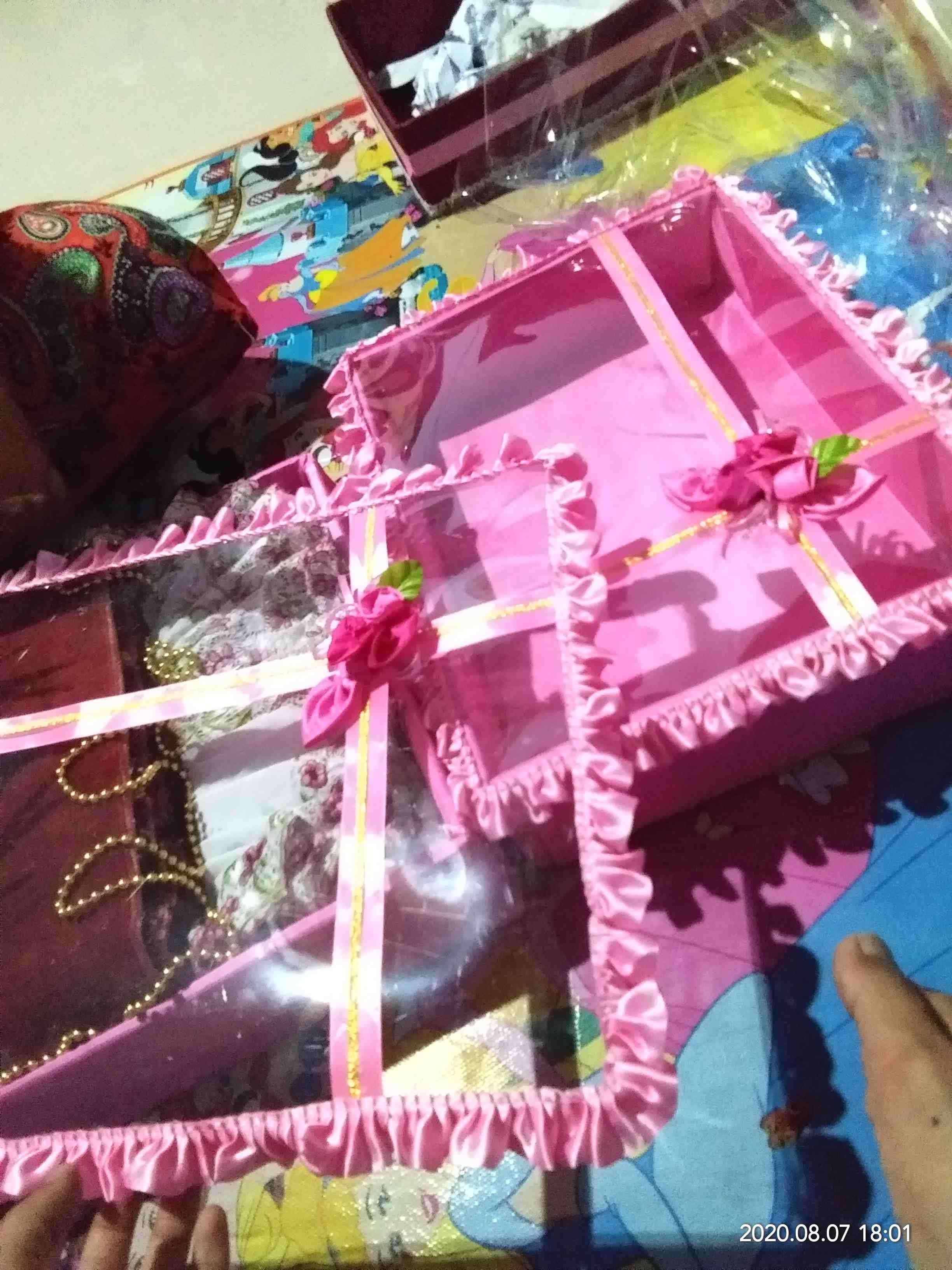 Kotak Hantaran Lamaran Box Set 2 Jne J&t Kotak Seserahan Kawin Tingjing Sangjit Gold Merah Biru Pink