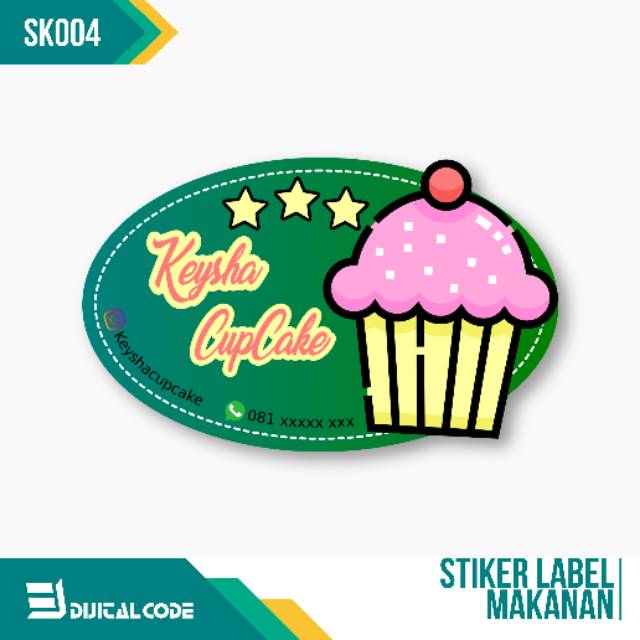 

SKO04 Stiker Label Oval Untuk Kemasan Kue Toples Bungkus Plastik