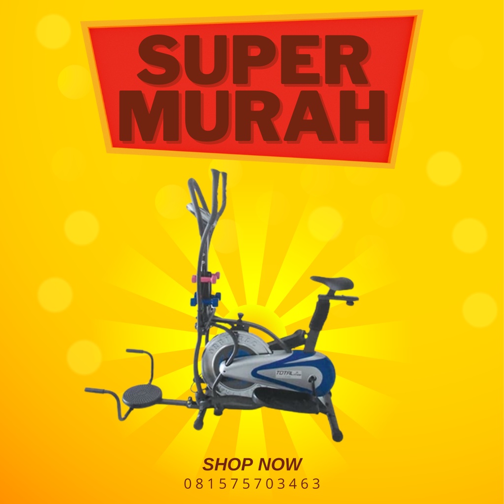 Cross Trainer Bike Orbitrack Plat TL 8290 COD Alat Fitness Murah