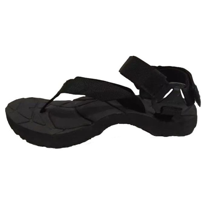 Sandal Outdoor Jepit Gunung Hitam Polos | Grosir Sandal Gunung Murah