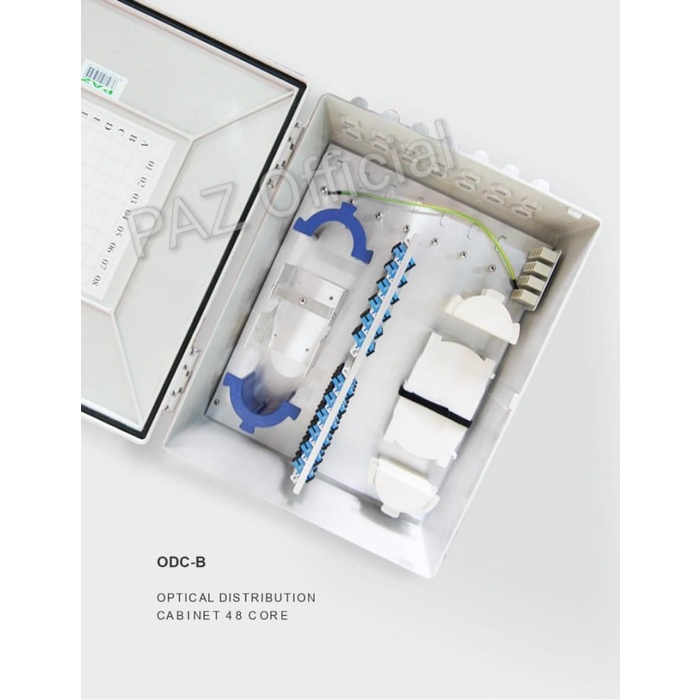 ODC B Pole / FDT 48 core PAZ lengkap pigtail dan adapter ORI merek PAZ juga bisa spek Telkom atau Ic