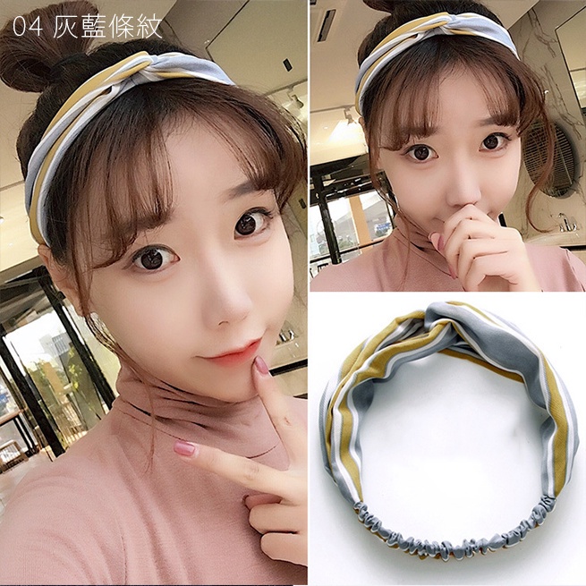 Bando Rambut ala Korea AB12 Bandana Rajut Aksesoris Wanita Pria Hairband ACC