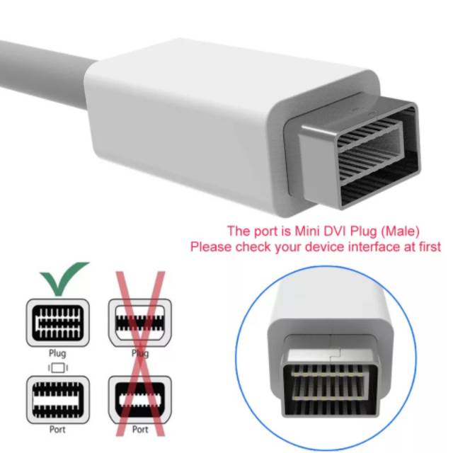 MINI DVI TO VGA FEMALE