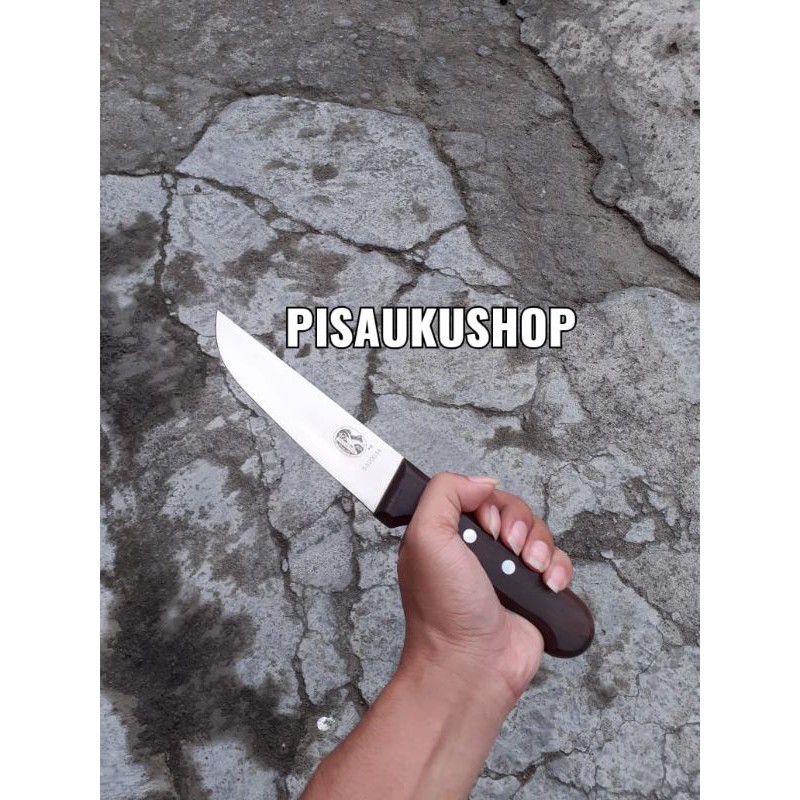 Cap Payung Original Butcher Knife/Pisau Sembelih Victorinox Swiss Crossbow 5.5200.14