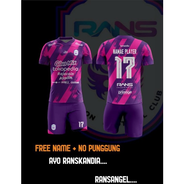 Jersey Baju Kaos RANS FC CILEGON FC HOME AWAY 2021 2022 TERBARU 1STELL