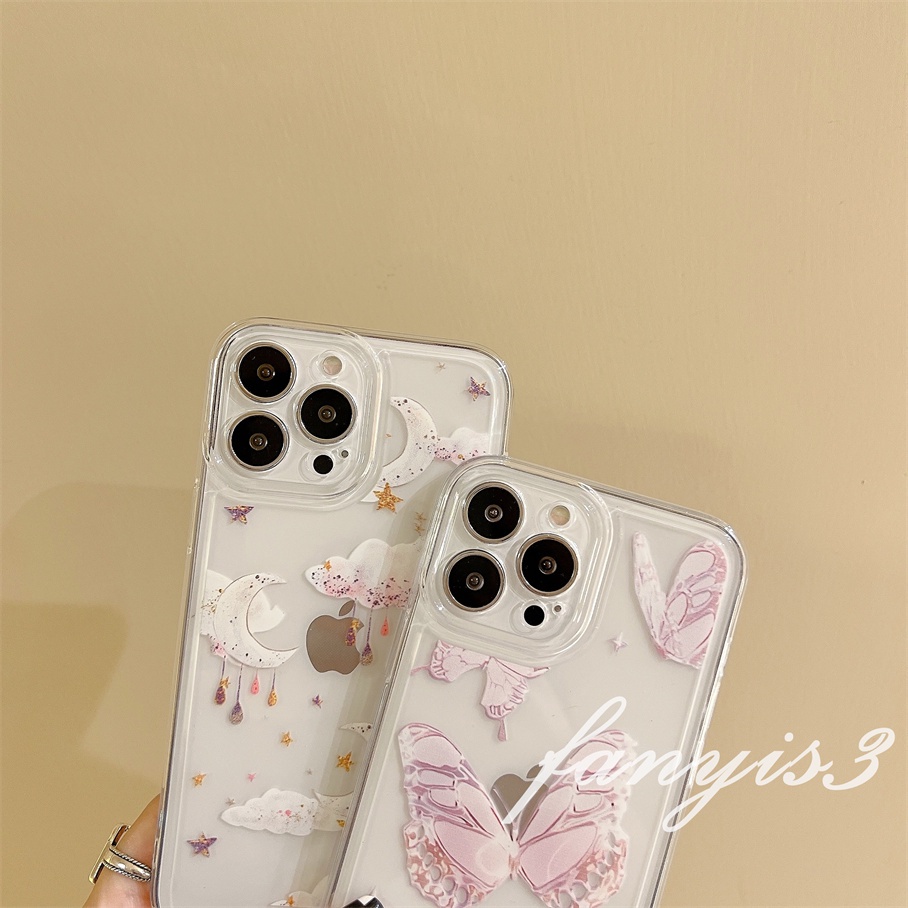 Redmi 12C 10C 10A 10 9 9T 9A 9C 9 Note 12 11 Pro+ 11s 10s 9s 11 10 9 8 Pro Xiaomi Poco X4 X3Pro X3NFC M3 F3 11Lite 10T 11T 12Pro Cute Butterfly Phone Case Bening TPU Soft Sarung