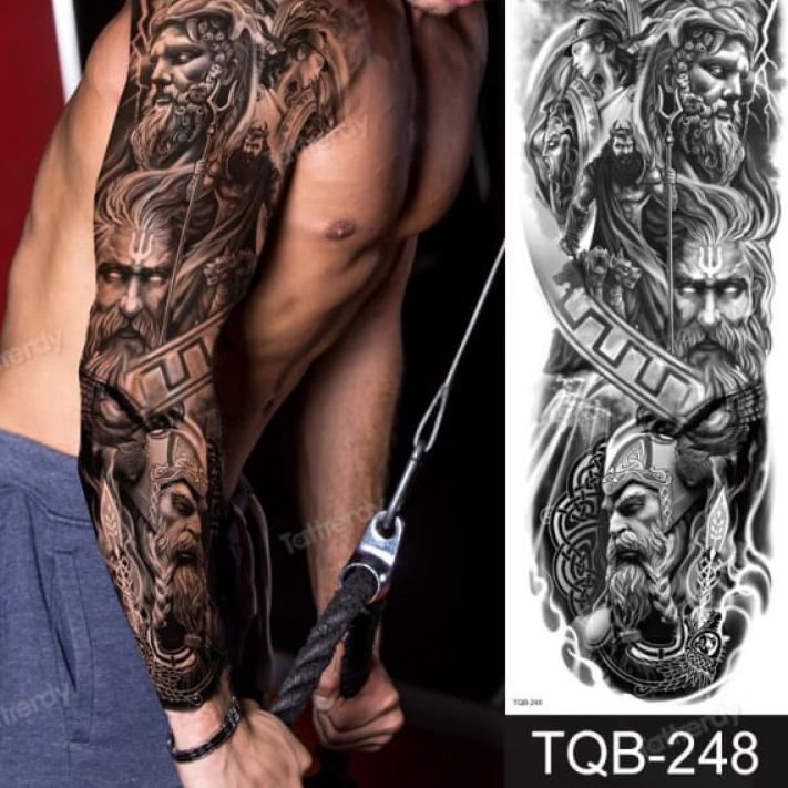 ✅HAPPY SHOPPING❤ Tato Temporery Full Tangan 3D tahan air(tatto sementara) FULL VARIASI produck vyral