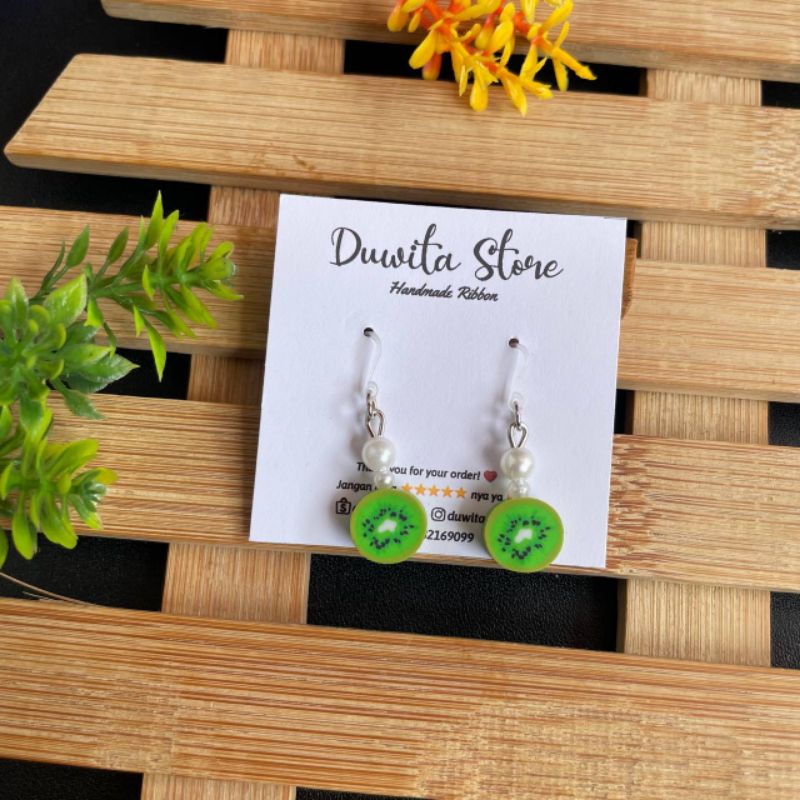 ANTING HANDMADE KAIT PLASTIK ANTING ANAK/DEWASA MOTIF BUAH