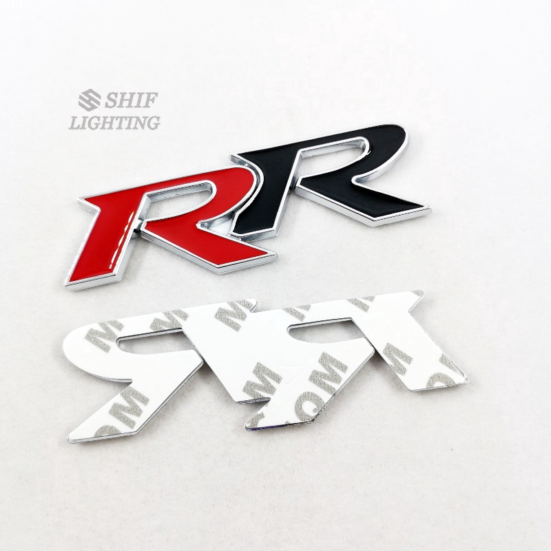 1x Logam RR Huruf Mobil Auto Hias Emblem Badge Decal Sticker RR Kinerja