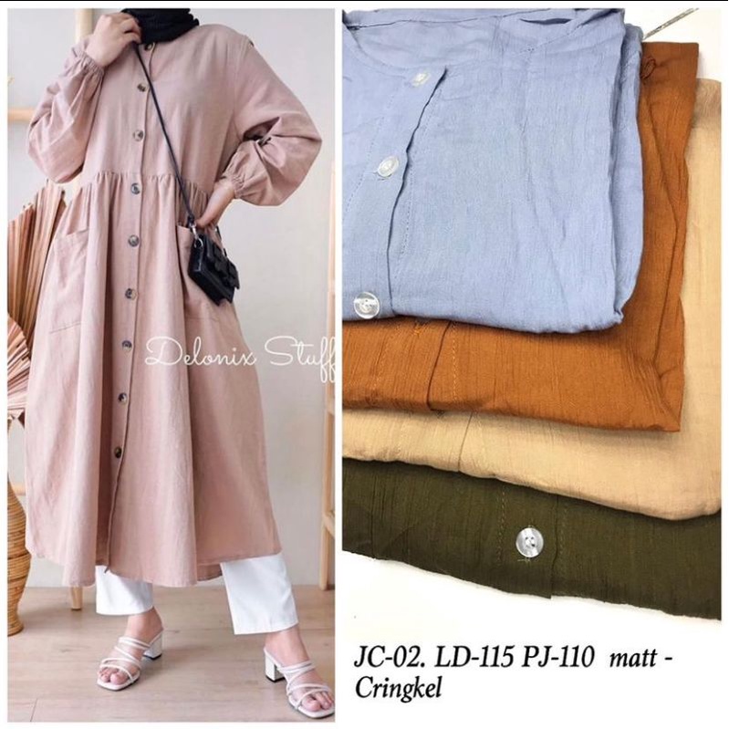 JOVITA PGMTA | MIDI DRESS BUTTON || MIDI DRESS IMPORT KANCING 4pcs