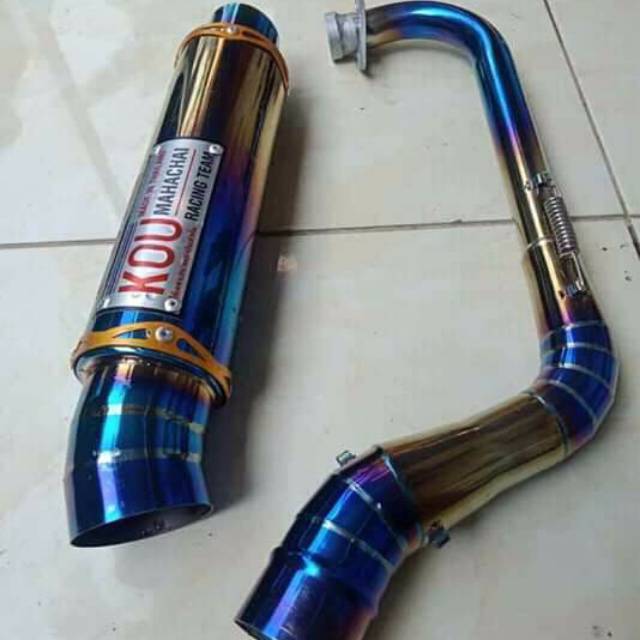 Knalpot kou Blue gold matic vario/mio/beat/nmax/pcx/xride