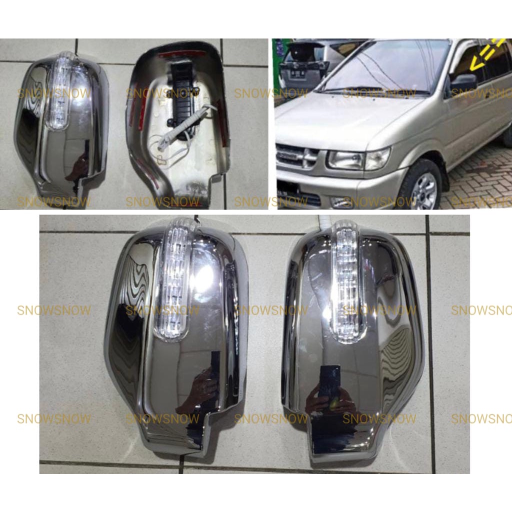 Cover Spion New Phanter Lampu Model Ganti Chrome