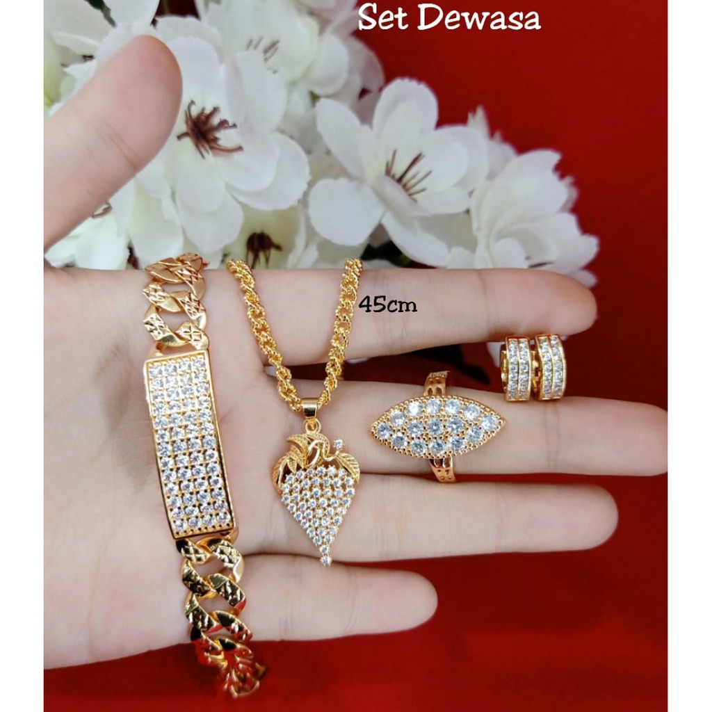 SET PERHIASAN GOLD XUPING 24K