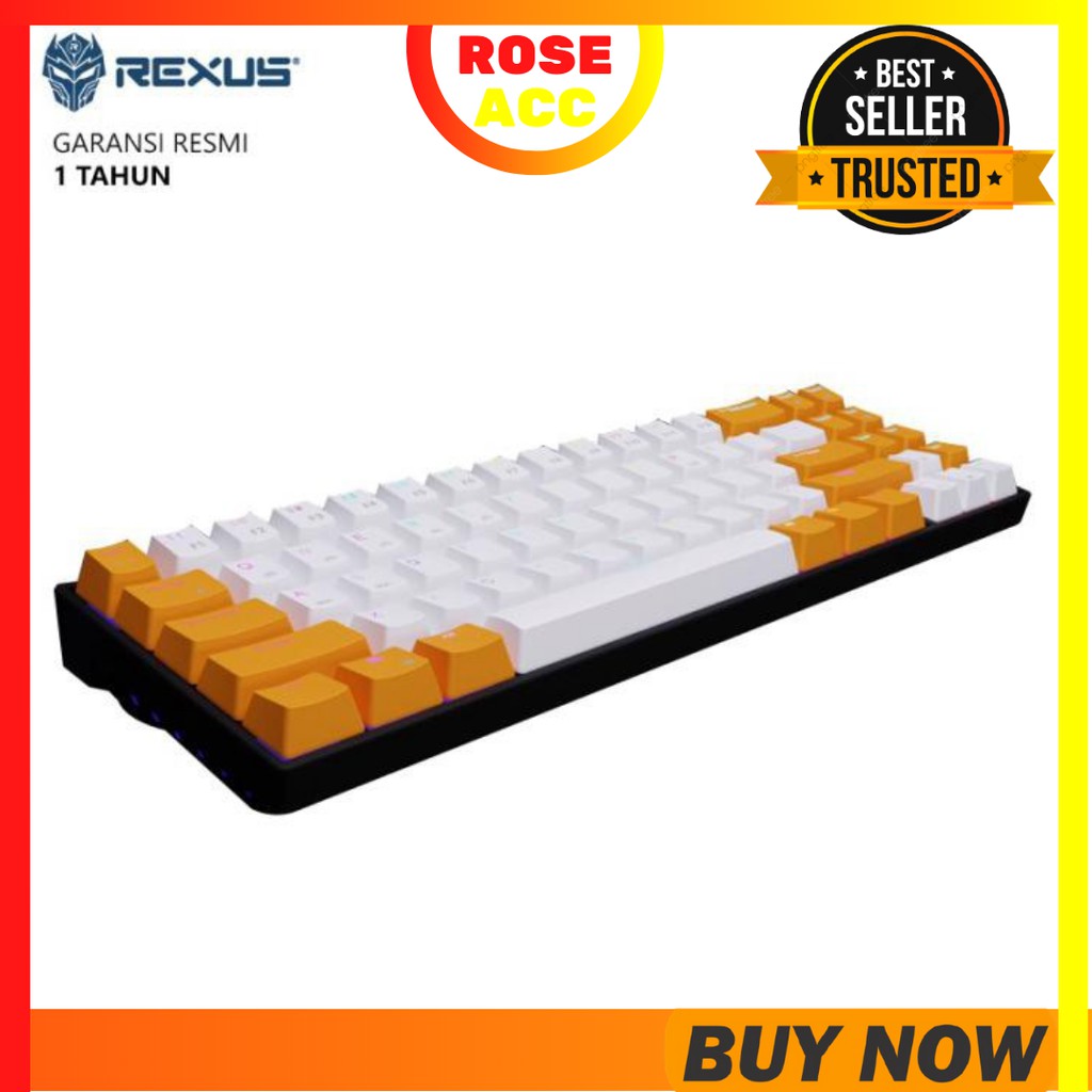 Rexus Daxa M71 PRO Mechanical Keyboard Gaming Wireless - Red Switch microSD Card