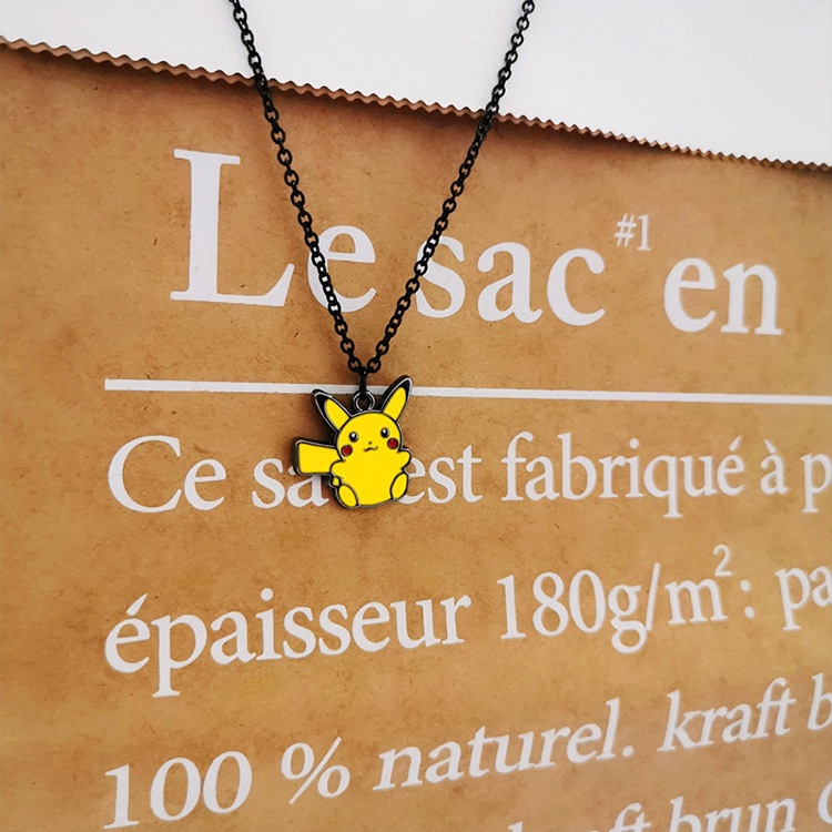 Selebriti Internet Pikachu kalung seperti anak kecil Keren Bumi lucu pacar pasangan liontin sederhan