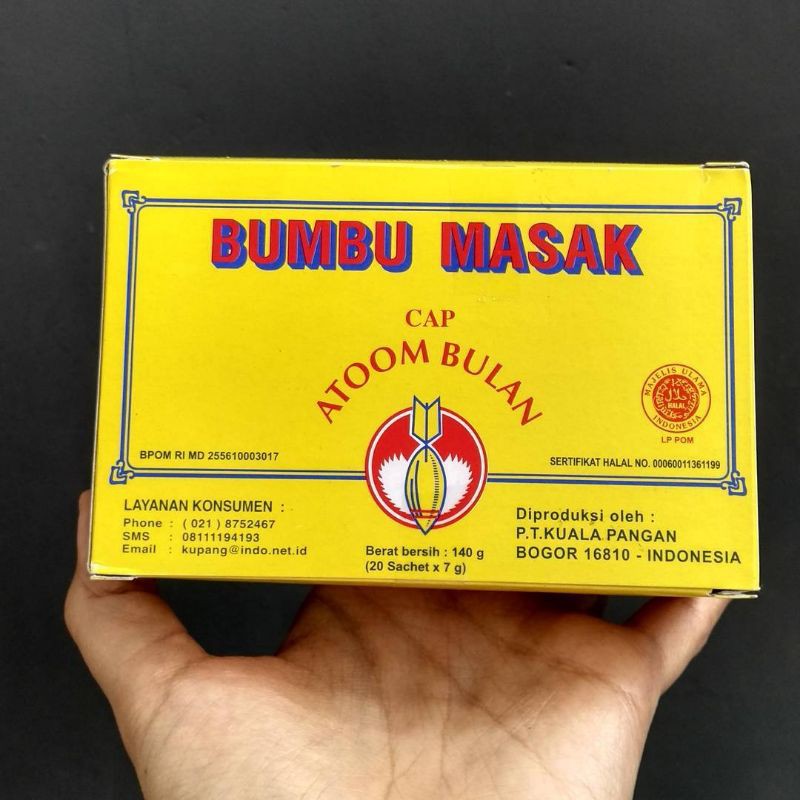 

Bumbu Penyedap ATOOM BULAN Dus 140g