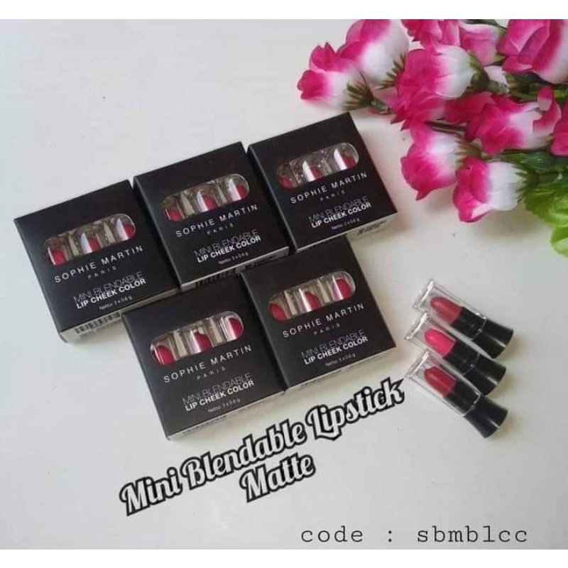 Mini lip cheek sophie martin lipstik mini