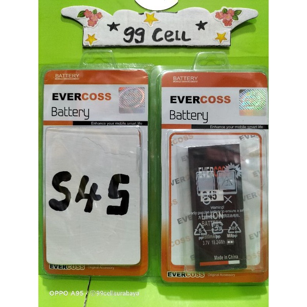 Baterai battery batrai batre Evercoss S45 original