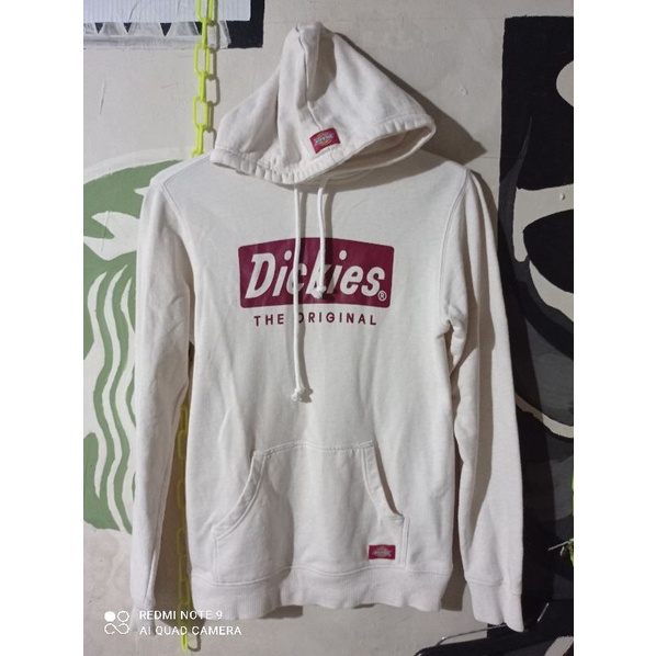 hoodie dickies putih second original