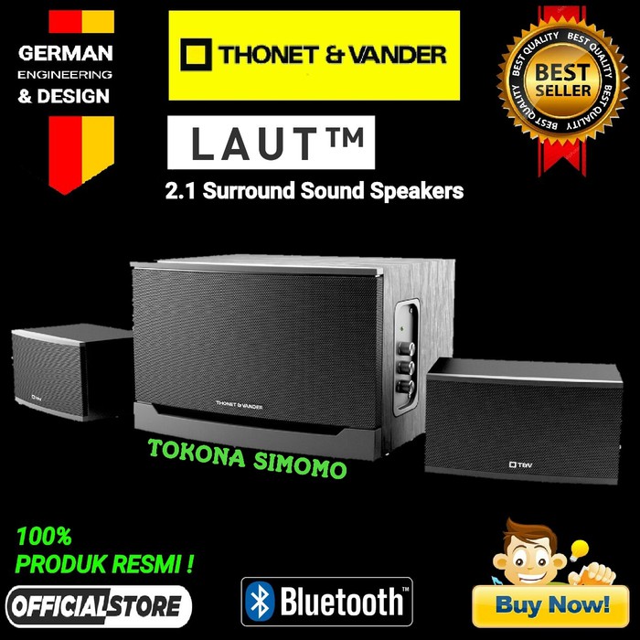 PROMO Thonet and Vander Laut BT / Laut Bluetooth 2.1 Surround Sound Speaker MURAH