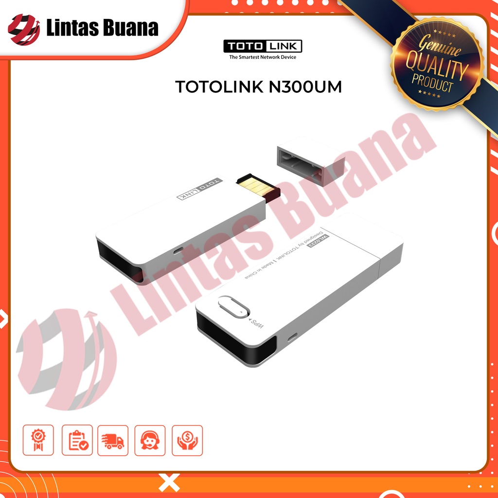 Totolink N300UM Wireless N USB Adapter Dongle 300Mbps