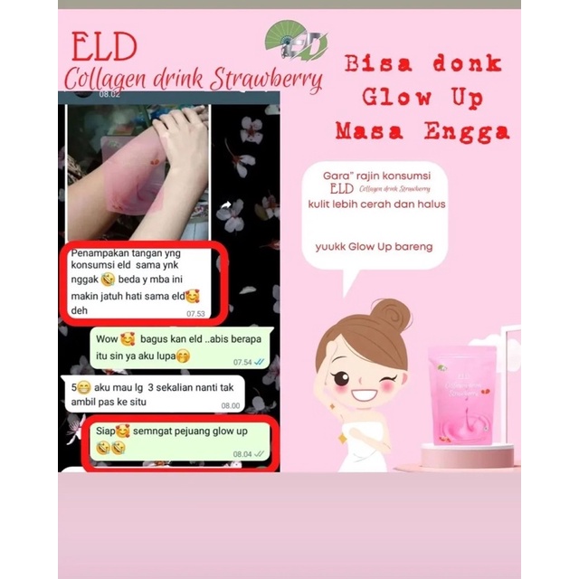 ELD COLLAGEN DRINK ORIGINAL PEMUTIH PELANGSING