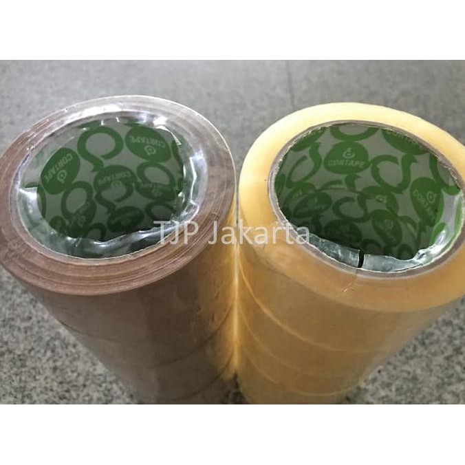 

HOT SALE|BEST SALLER Lakban OPP Cortape 2 inch / 48mm x 90 yard bening dan coklat