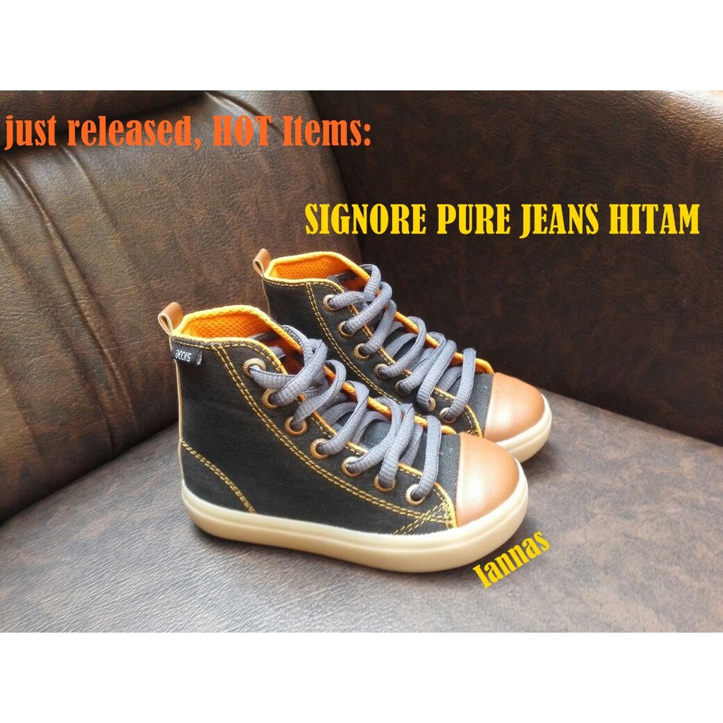 Sepatu Anak Decks SIGNORE PURE JEANS HITAM