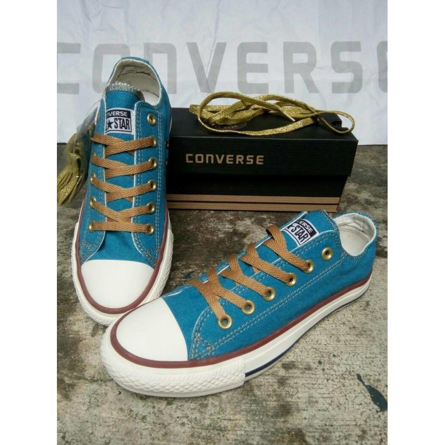 More Walk Jual Sepatu Sneakers Converse All Star Denim Biru Tosca