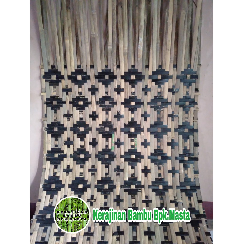 Kerajinan Anyaman Bambu Bilik Kulit Bambu Motif Warna Hitam Harga My Xxx Hot Girl 0749