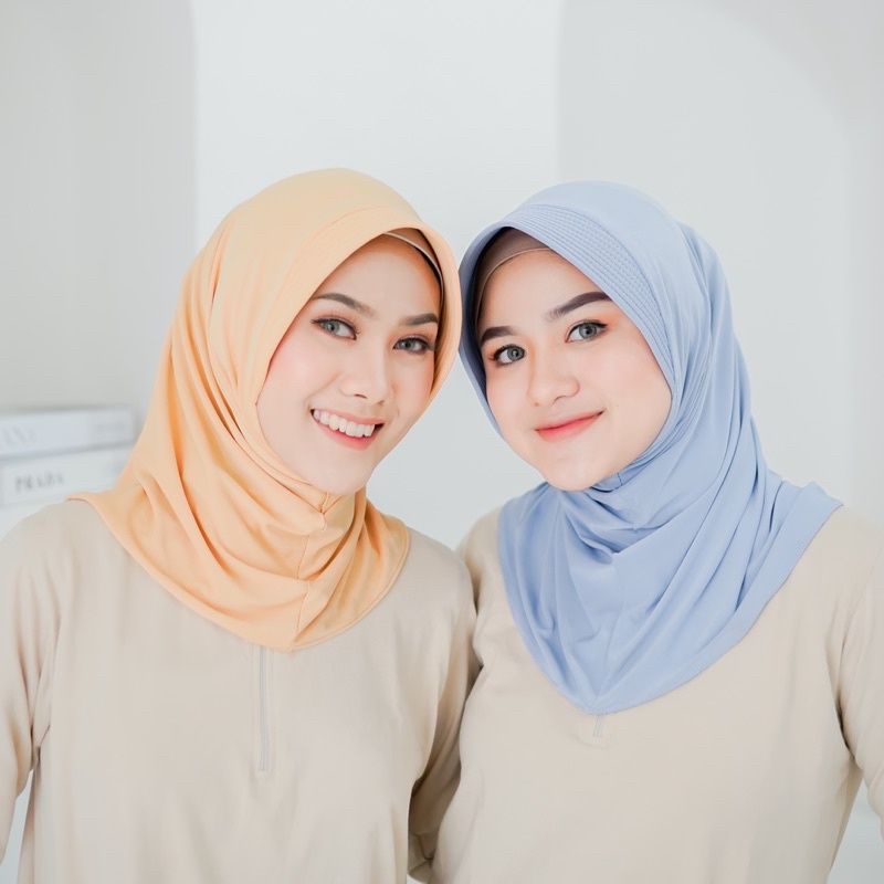 Bergo Sport / Hijab Sporty / Hijab Instant / Hijab Sporty Olah Raga Jersey-8