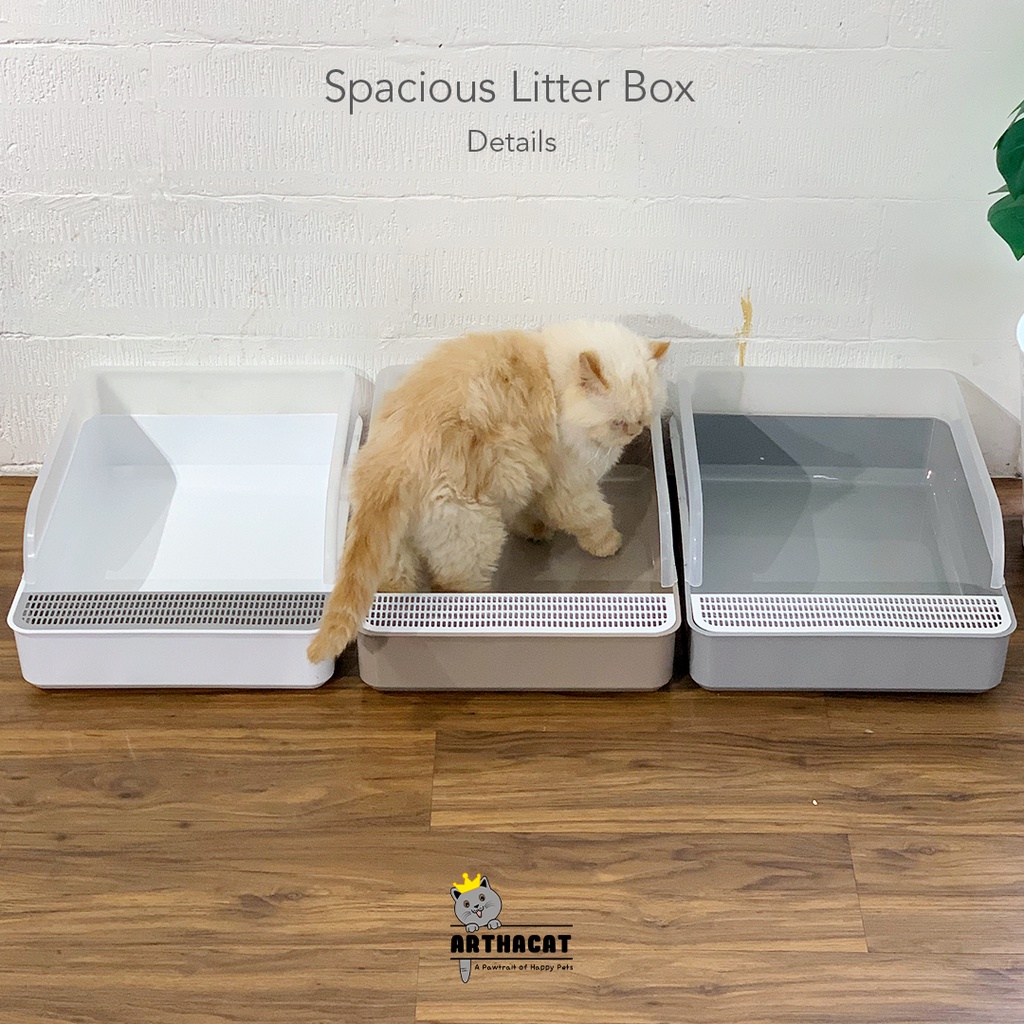 Arthacat Spacious Litter Box - Tempat Bak Toilet Pasir Kucing Besar