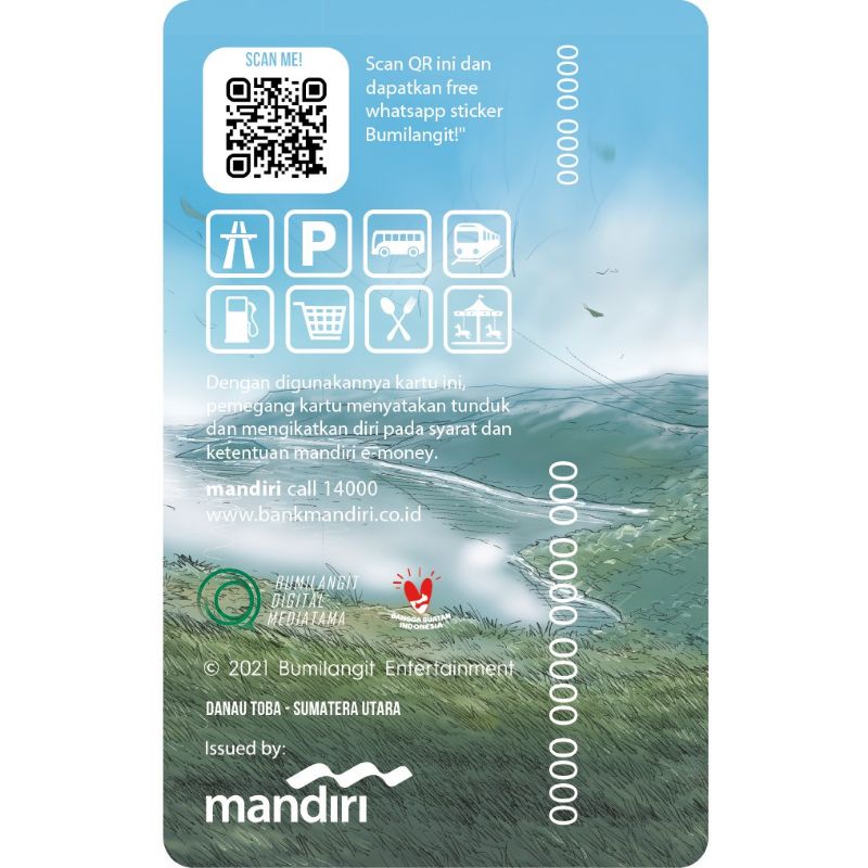 eMoney eTOLL Seri Bumi Langit - MANDALA &amp; Bidadari Mata Elang ORI /Like Tapcash Flazz or Brizzi