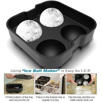 Cetakan Es Batu Bola Bahan Silicone 4 Hole Untuk Cafe