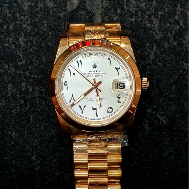 Jam tangan Rolex Day Date Automatic Japan Limited Arabic