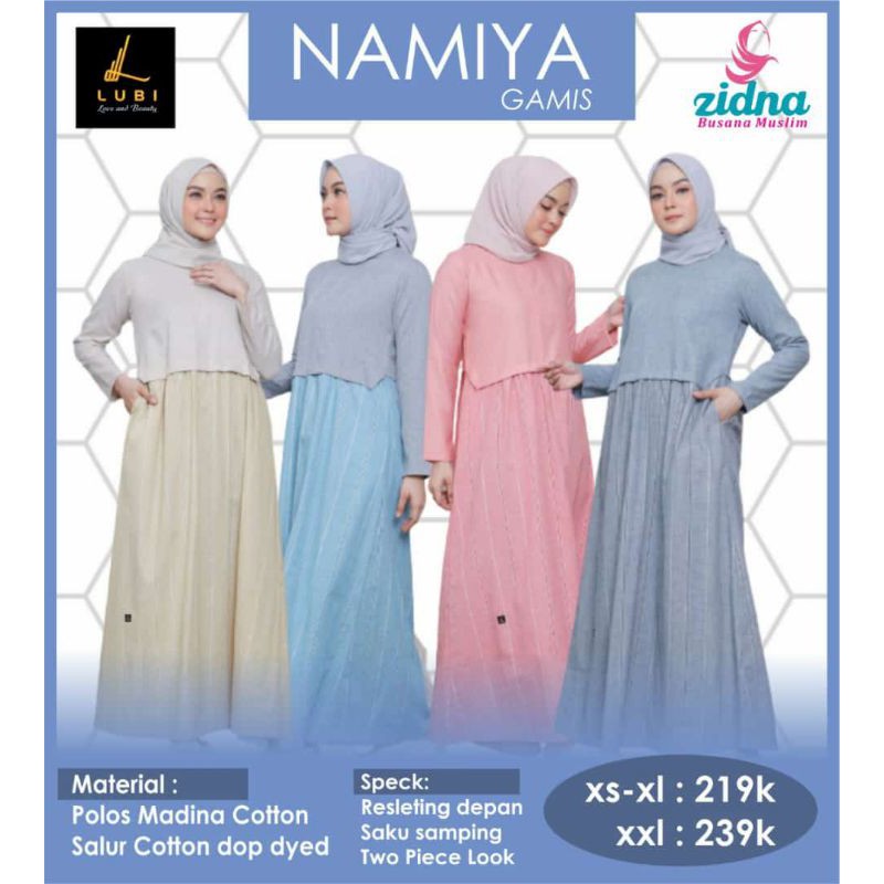 GAMIS LUBI NAMIYA TERBARU READY
