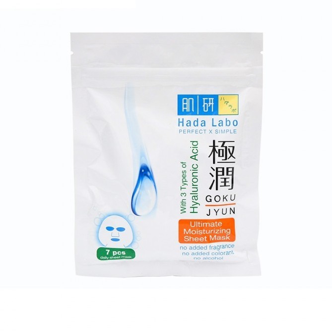 ★ BB ★ Hada Labo Sheet Mask - Gokujyun - Shirojyun - Alpha Anti Aging - 7 Sachet