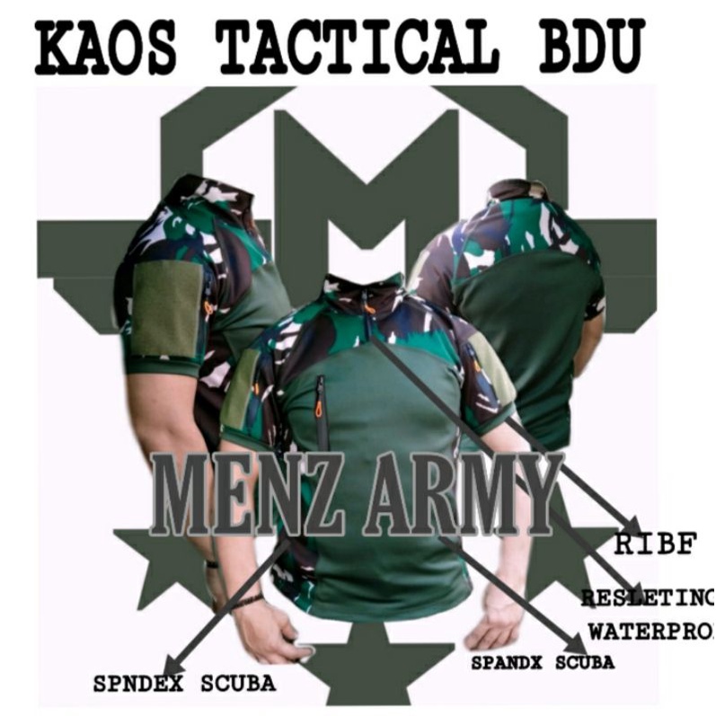(NEW) BAJU TACTICAL BDU/FULLSPANDEK SCUBA/yg lagi trend &buming