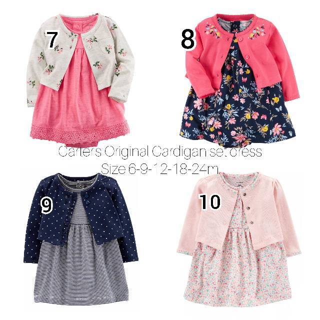  Baju  Bayi  Perempuan Carter s  Ori Setelan Dress dan 