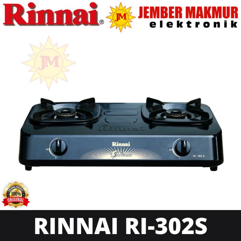 Rinnai Kompor Gas 2 Tungku – RI302S RINNAI 302S