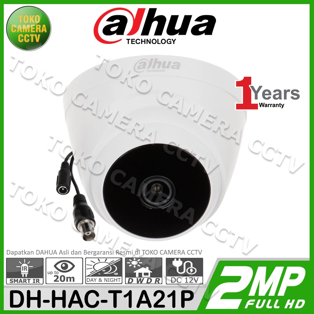 CAMERA CCTV DAHUA 2MP FULL HD 1080P KAMERA CCTV INDOOR DAHUA 2MP