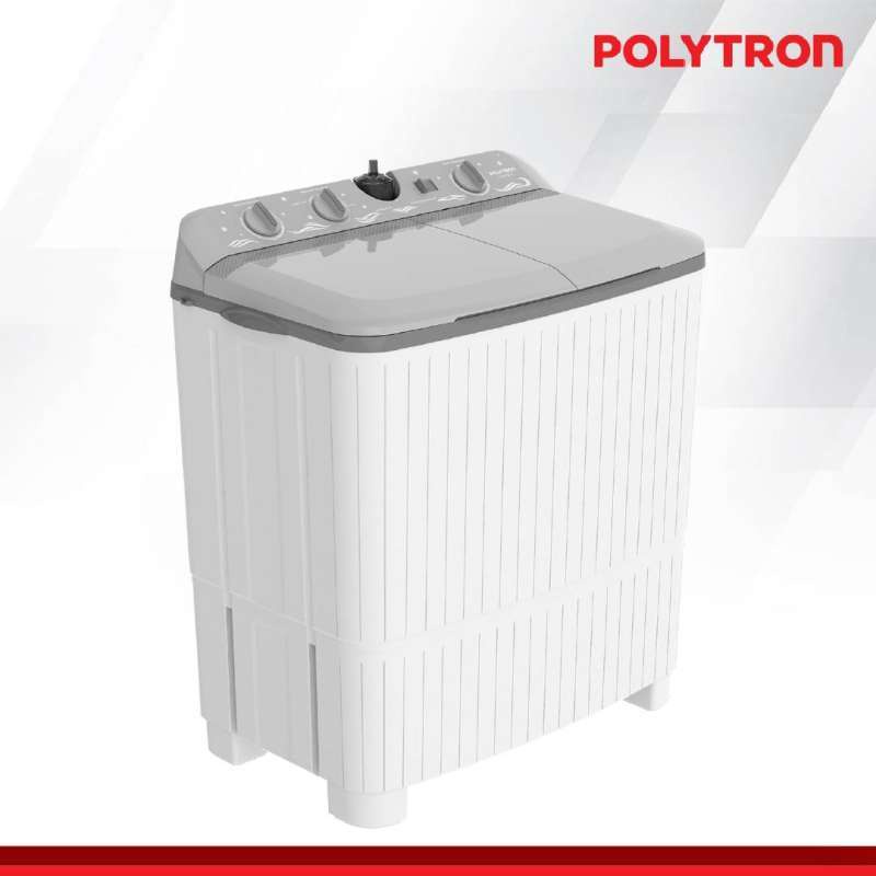 Polytron Mesin Cuci 2 Tabung 8 Kg PWM 8076Y PWM 8076Y Twin Tube GARANSI