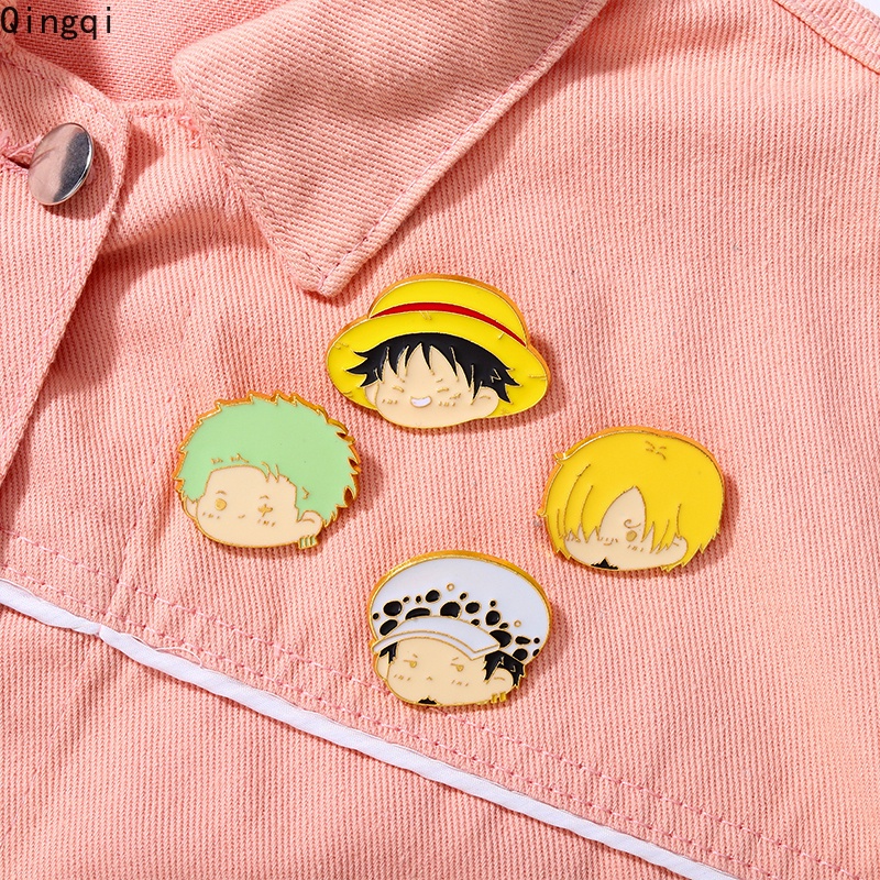 Bros Pin Enamel Desain Karakter Anime One Piece Untuk Hadiah Teman