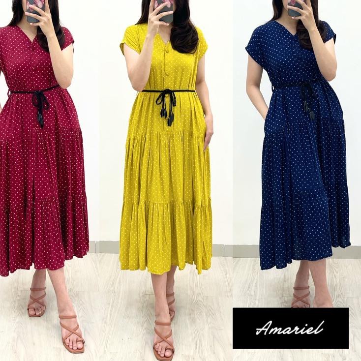 ✧ Amariel Malibu Home Dress - Daster Nyaman Adem ✱