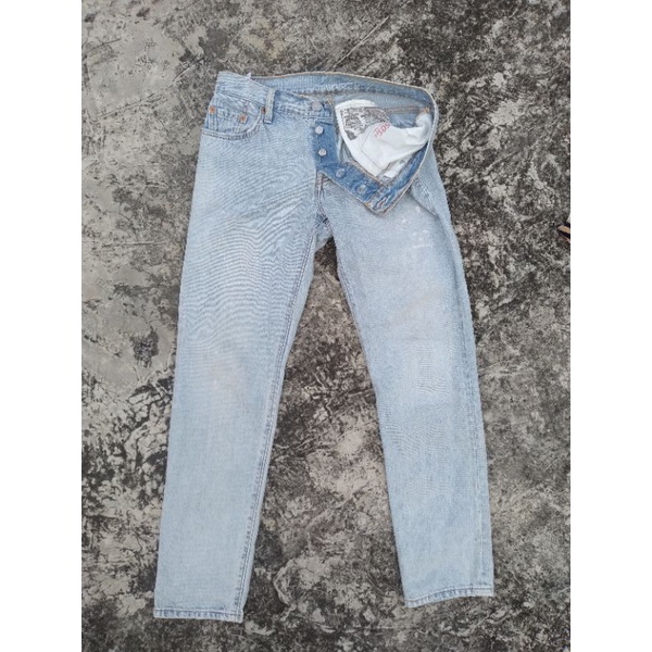 Jeans LEVIS 501 blue wash second thrift preloved