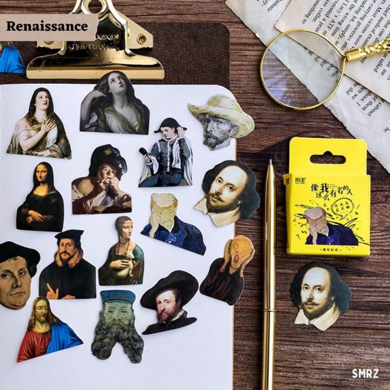 

Renaissance Sticker Piece - Stiker Ecer Tema Aesthetic / Stiker Gambar Lukisan Kuno / Scrapbook / Stationary Sekolah