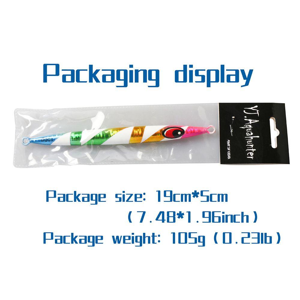 Preva Metal Fishing Lure Tanpa Kait Tenggelam 100g 15.5cm Warna-Warni Memimpin Casting